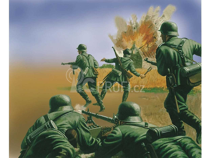 Airfix figurky - WWII německá pěchota (1:72)