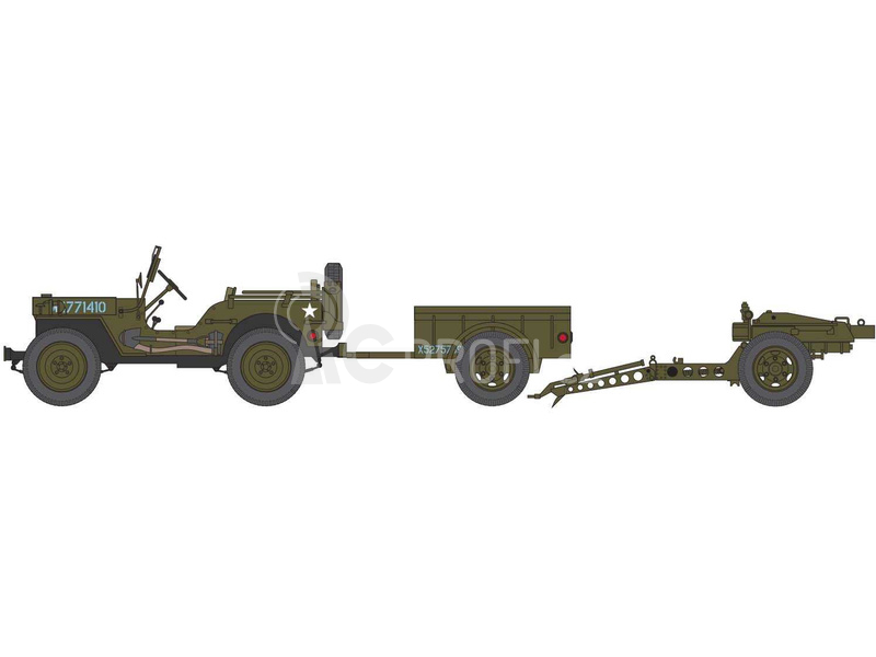 Airfix Willys MB Jeep (1:72) (sada)