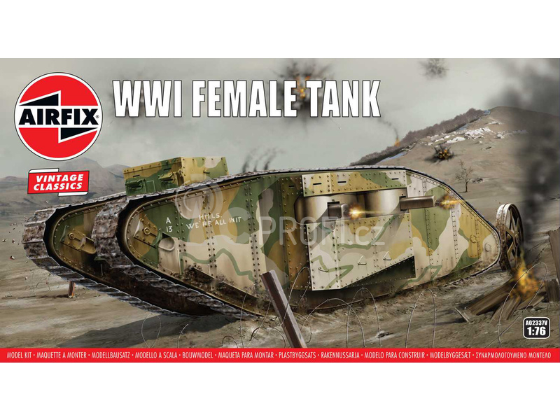 Airfix WWI Female Tank (1:76) (Vintage)