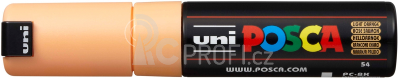 Akrylový popisovač UNI POSCA PC-8K 8mm - světle oranžová