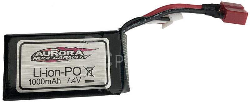 Akumulátor 1000mAh 7,4V LiPol Dean-T