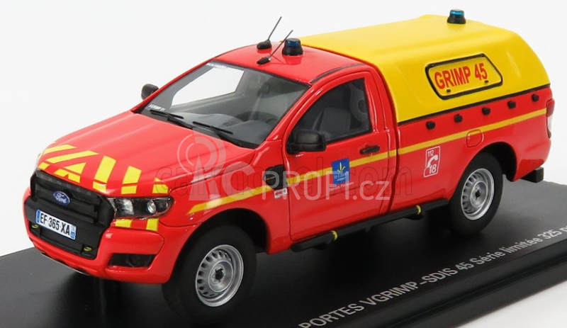 Alarme Ford USA Ranger Pick-up Hasiči 2017 1:43, červená