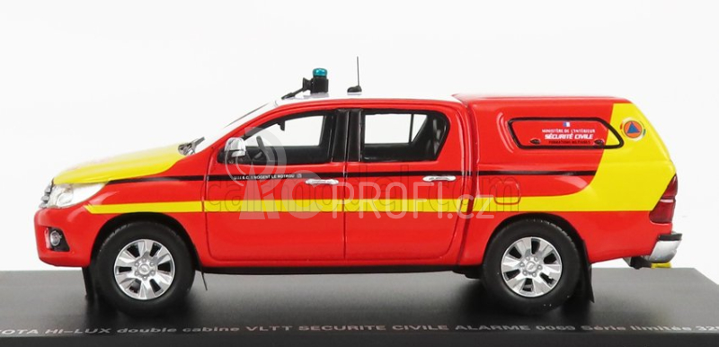 Alarme Toyota Hi-lux Double Cabine Pick-up Closed Securite Civile 2011 1:43 Červená Žlutá