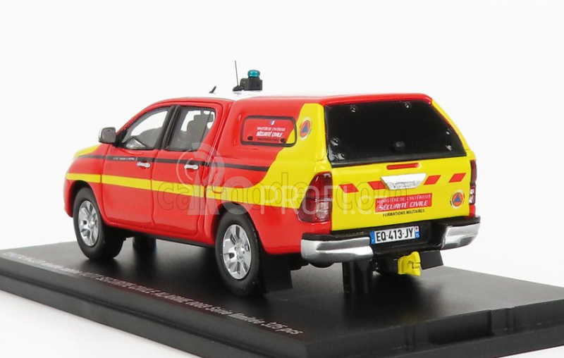 Alarme Toyota Hi-lux Double Cabine Pick-up Closed Securite Civile 2011 1:43 Červená Žlutá