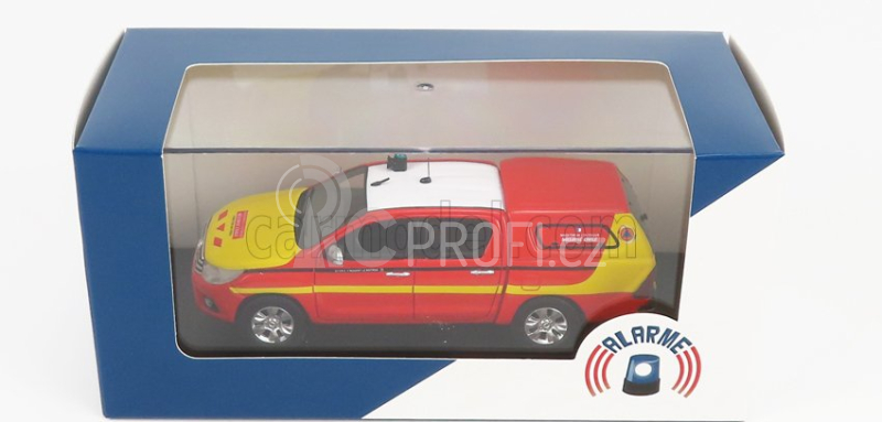 Alarme Toyota Hi-lux Double Cabine Pick-up Closed Securite Civile 2011 1:43 Červená Žlutá