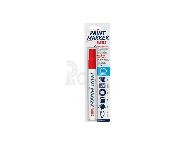 ALTECO Paint Marker červený olejový popisovač