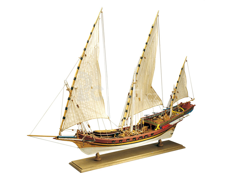 AMATI Sciabecco pirátská loď 1753 1:60 kit