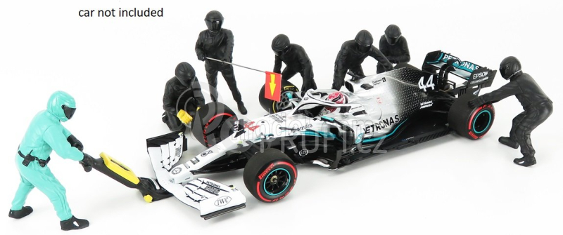 American diorama Figurky mechaniků F1 Pit-stop Set 1 2020 1:18, černá