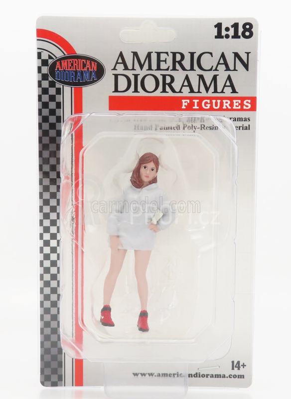 American diorama Figures Girl Hip Hop - 2 1:18 Grey