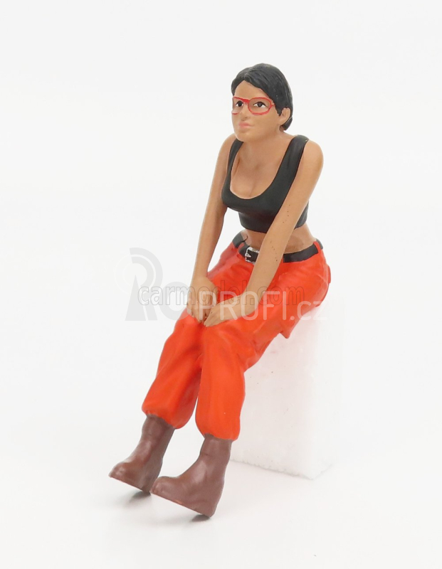 American diorama Figures Girl Hip Hop - 4 1:18 Oranžová Černá
