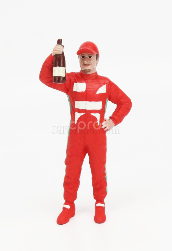 American diorama Figures Man Racing Legend 2000s-b 1:18 Red