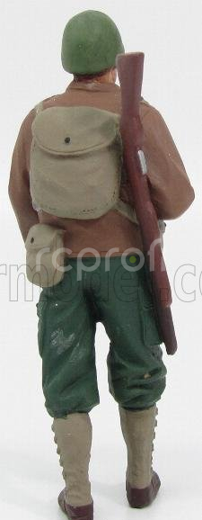 American diorama Figures Soldato Americano Con Fucile - Usa Soldier I With Rifle Gun 1:18 Zelená Hnědá