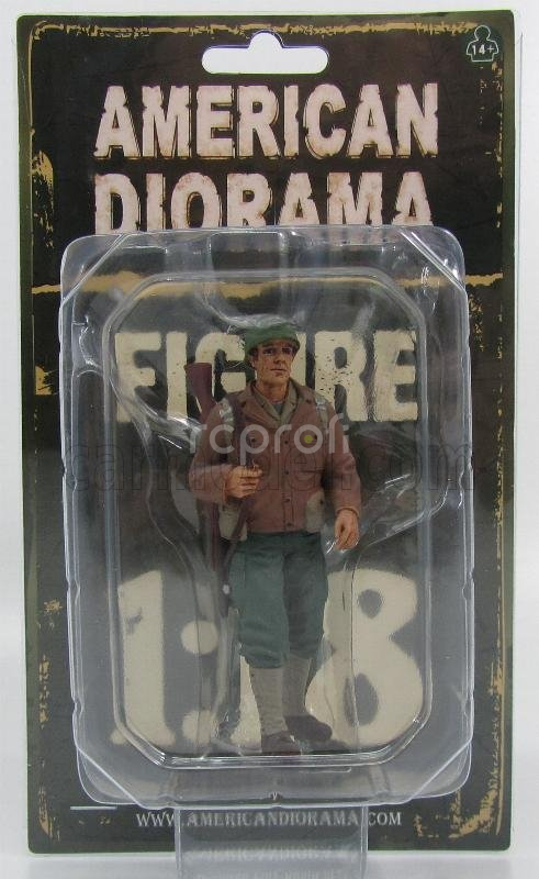 American diorama Figures Soldato Americano Con Fucile - Usa Soldier I With Rifle Gun 1:18 Zelená Hnědá