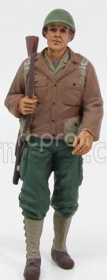 American diorama Figures Soldato Americano Con Fucile - Usa Soldier I With Rifle Gun 1:18 Zelená Hnědá