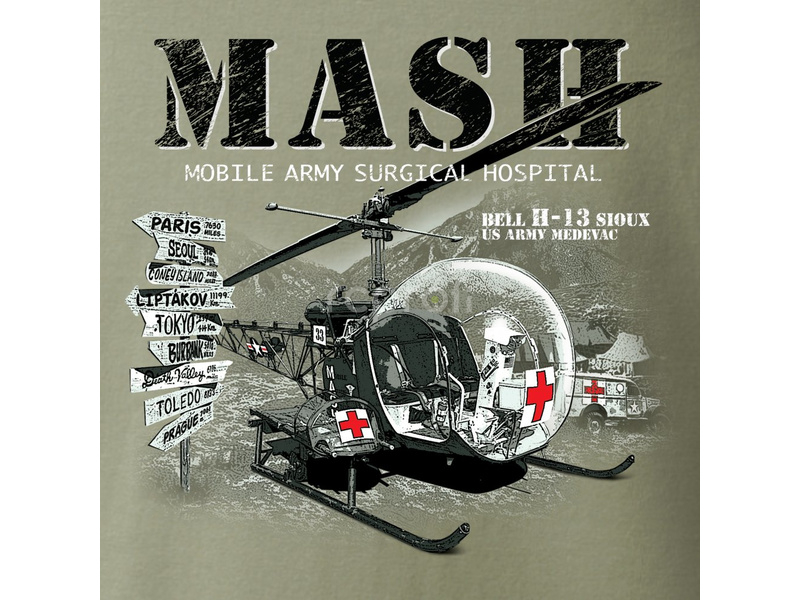 Antonio pánské tričko Bell H-13 MASH L