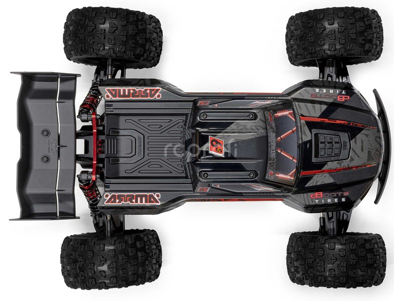 RC auto Arrma Kraton 6S BLX V6 1:8 4WD Extreme Bash RTR, černá