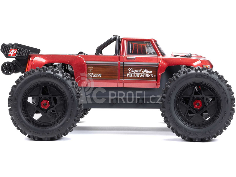 RC auto Arrma Outcast 4S V2 BLX 1:10 4WD RTR, červená