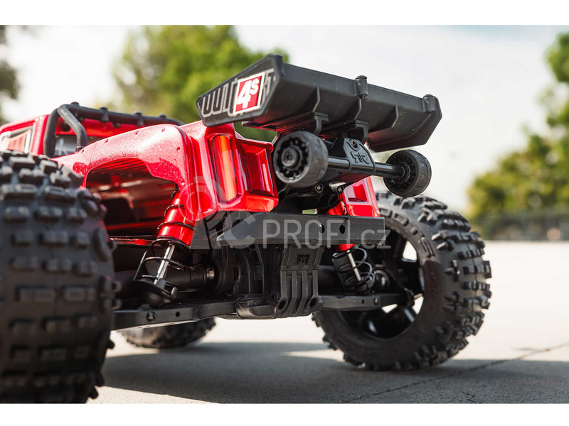 RC auto Arrma Outcast 4S V2 BLX 1:10 4WD RTR, červená