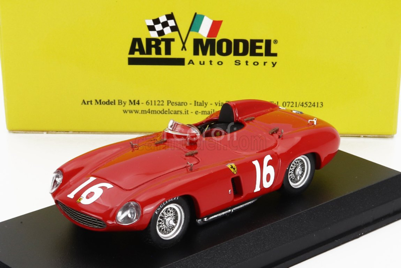 Art-model Ferrari 750 Monza Spider N 16 Supercortemaggiore Gp Monza 1955 Umberto Maglioli - Mike Hawthorn 1:43 Red