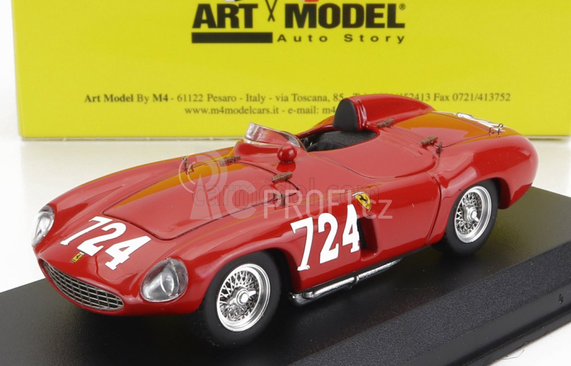 Art-model Ferrari 750 Monza Spider N 724 Mille Miglia 1955 Sergio Sighinolfi 1:43 Red