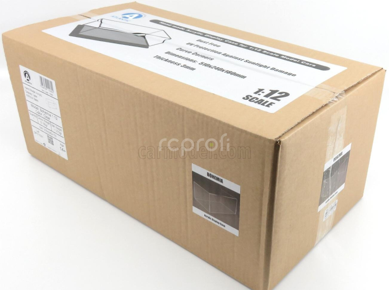 Atlantic Vetrina display box Only Transparent Cover - Solo Copertura Trasparente - Bohemia Without Base - Lungh.lenght Cm 51 X Largh.width Cm 24 X Alt.height Cm 19 (altezza Interna 15.3 Cm ) 1:12 Plastový Displej