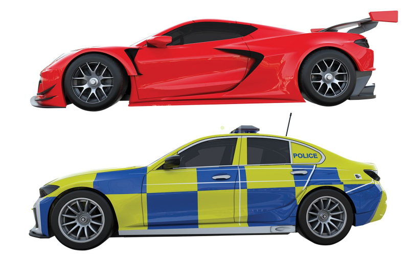 Autodráha SCALEXTRIC C1433P - Police Chase Race Set (1:32)