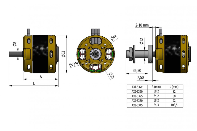 AXI 5320/28 V3 střídavý motor