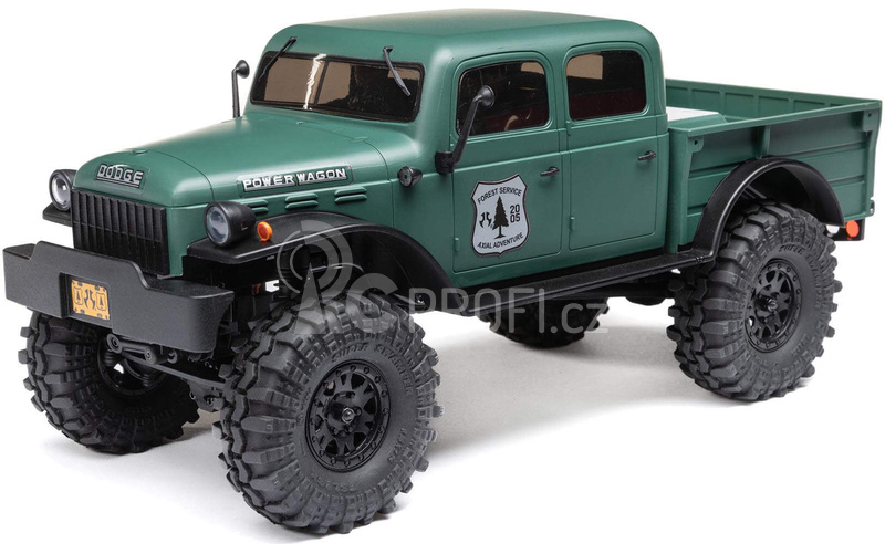 RC auto Axial SCX24 Dodge Power Wagon 1940 1:24 4WD, zelená