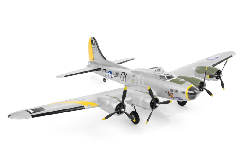 RC letadlo B-17F Memphis Belle 1875mm ARF, stříbrná