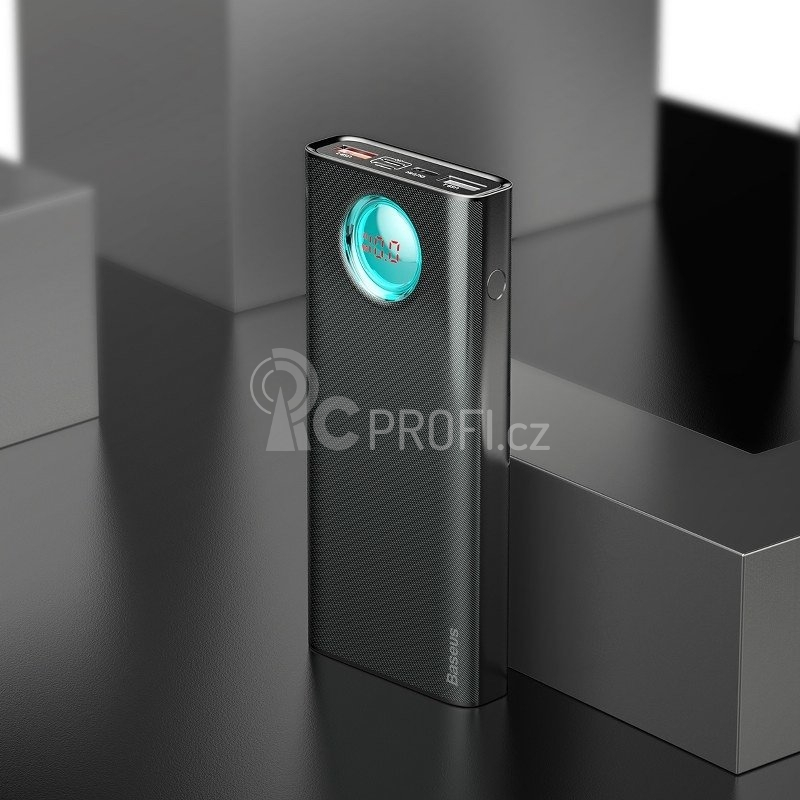Baseus Amblight Digital Display Quick charge PD3.0+QC3.0 Power Bank 18W 20000mAh Black