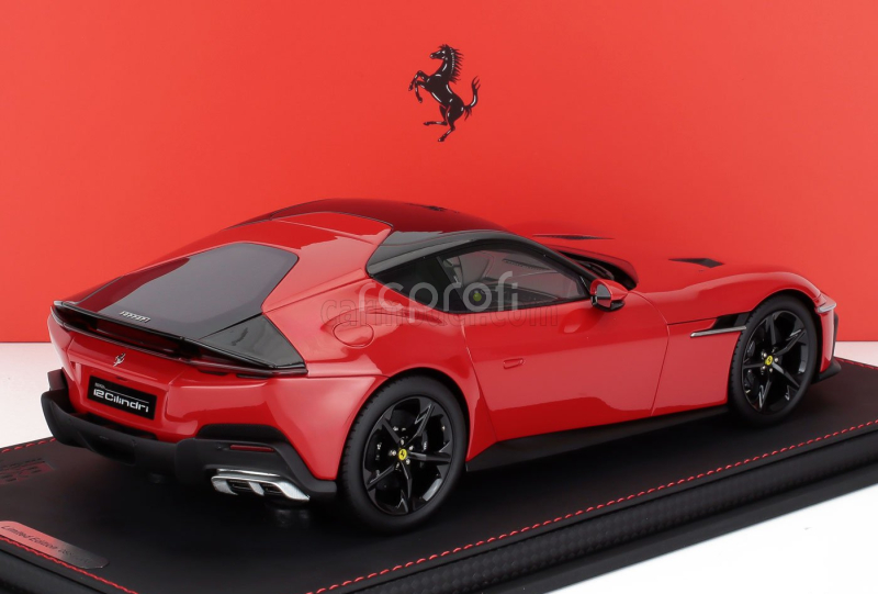Bbr-models Ferrari 12cilindri Coupe V12 830cv 2024 - Con Vetrina - With Showcase 1:18 Rosso Corsa - Červená