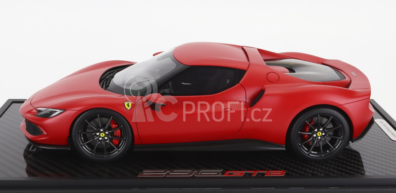 Bbr-models Ferrari 296 Gtb Hybrid 830hp V6 2021 1:18, matná červená