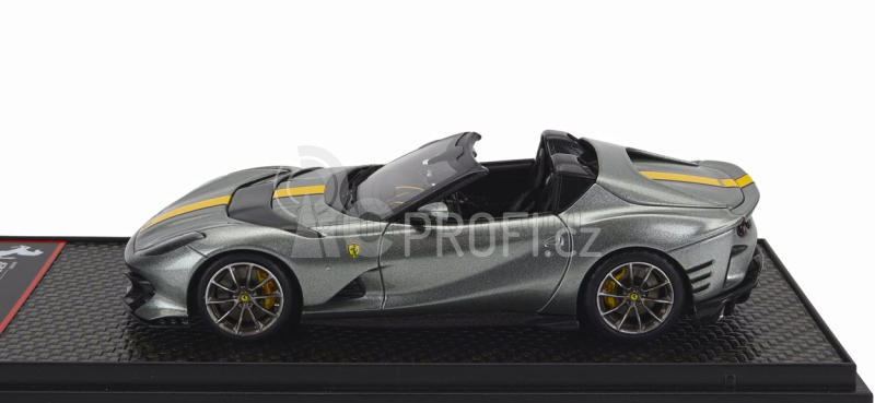 Bbr-models Ferrari 812 Competizione A Spider 2022 1:43 Grigio Coburn - Šedá Met Žlutá