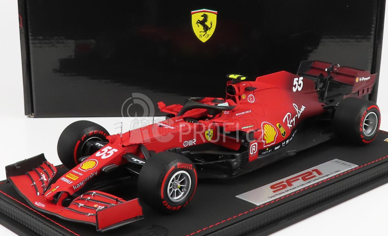 Bbr-models Ferrari F1 Sf21 Team Scuderia Ferrari Mission Winnow N 55 1:18, červená