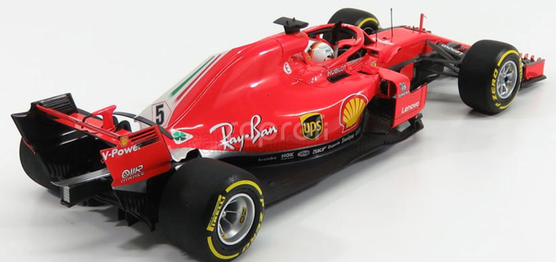 Bbr-models Ferrari F1  Sf71h N 5 Winner Australian Gp 2018 S.vettel 1:18 Red