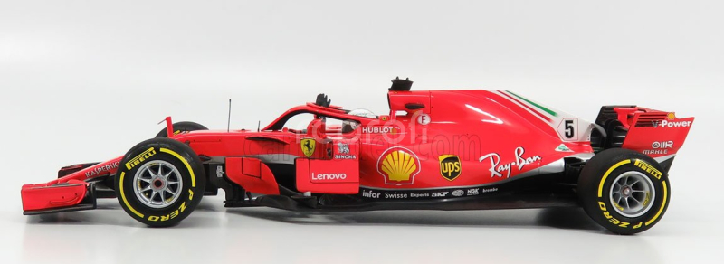 Bbr-models Ferrari F1  Sf71h N 5 Winner Australian Gp 2018 S.vettel 1:18 Red