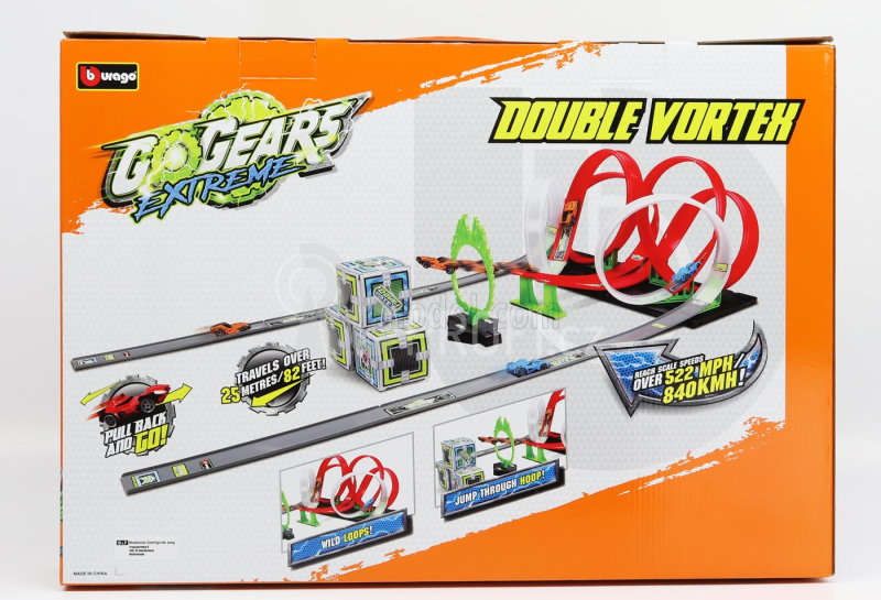 Bburago Accessories Diorama - Go Gears Extreme Double Vortex With 2x Cars Included 1:64 Různé