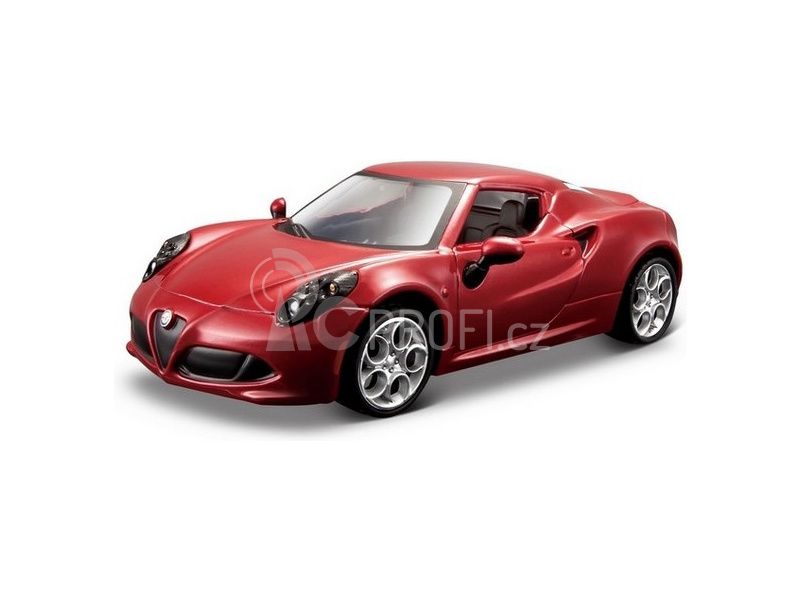 Bburago Alfa Romeo 4C 1:32 červená metalíza