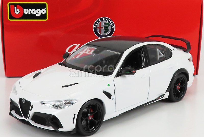 Bburago Alfa romeo Giulia Gtam 2020 1:18 Bianco Trofeo - Bílá