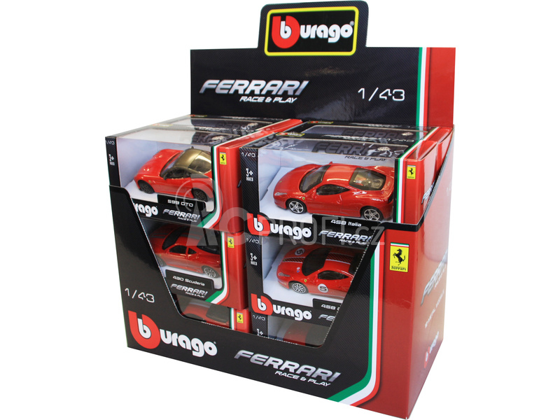 Bburago auta Ferrari 1:43 (sada 12ks)