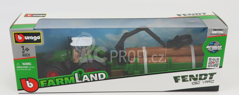 Bburago Fendt 1050 Vario se dřevem