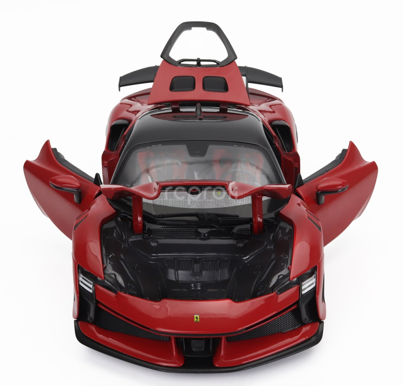 Bburago Ferrari Sf90 Xx Stradale 2024 1:18 Rosso Corsa - Červená Černá