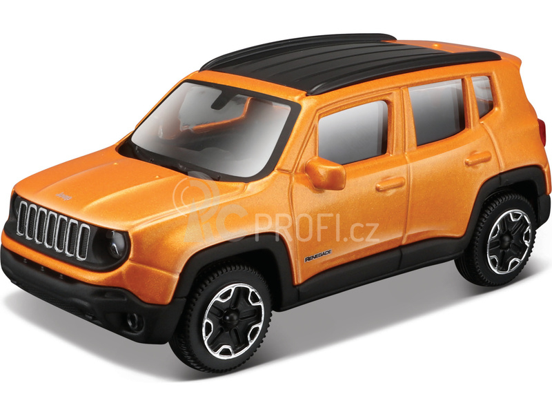 Bburago Jeep Renegade 1:43 oranžová metalíza