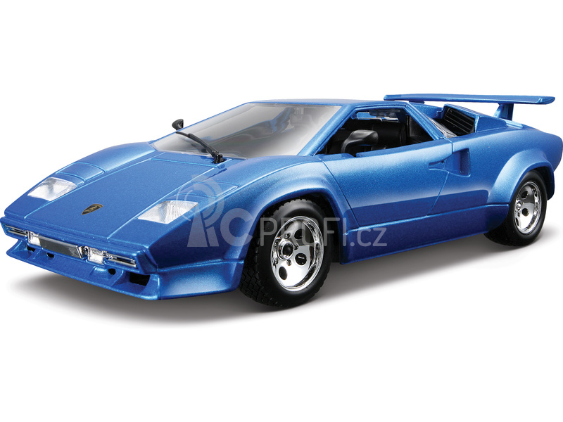 Bburago Lamborghini Countach 5000 Quattrovalvole 1:24 modrá