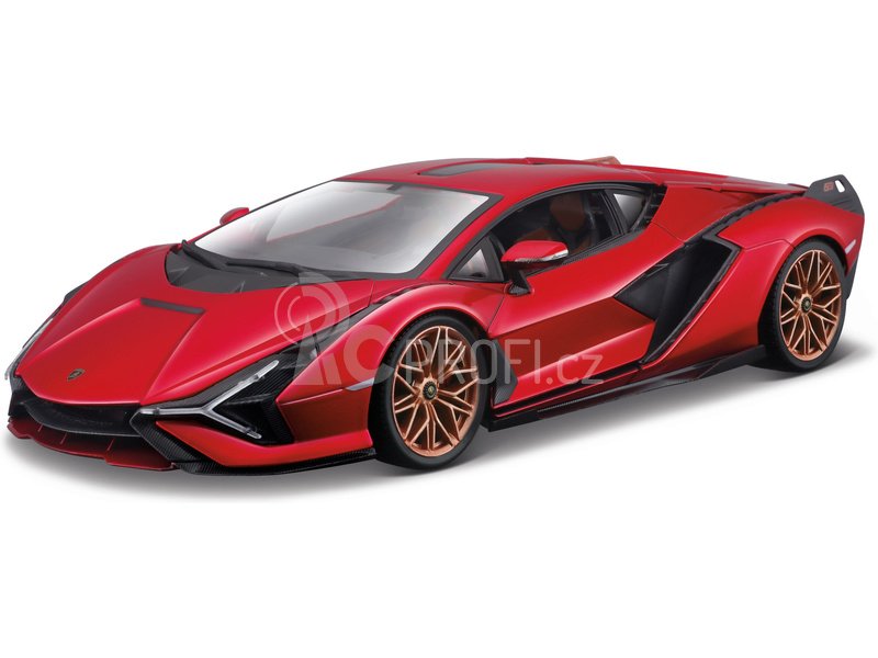Bburago Lamborghini Sián FKP 37 1:18 červená