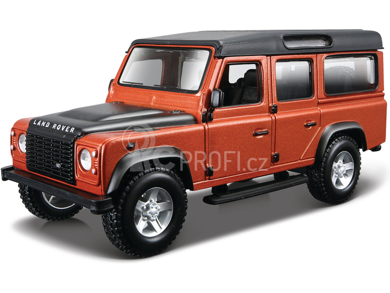 Bburago Land Rover Defeneder 110 1:32 hnědá metalíza