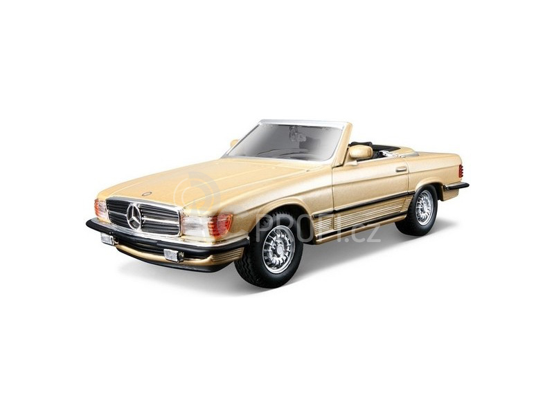 Bburago Mercedes-Benz 450 SL 1977 1:32 zlatá metalíza