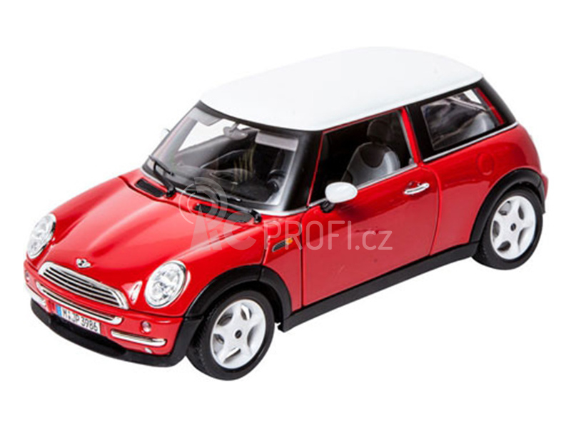 Bburago Mini Cooper 1:18 červená