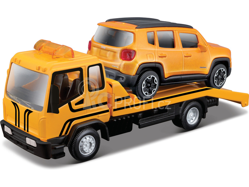 Bburago odtahovka s Jeep Renegade 1:43
