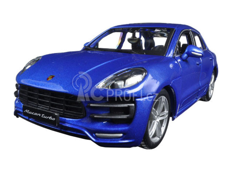 Bburago Plus Porsche Macan 1:24 modrá metalíza